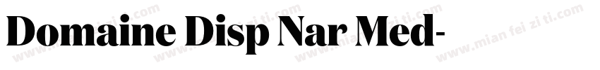Domaine Disp Nar Med字体转换